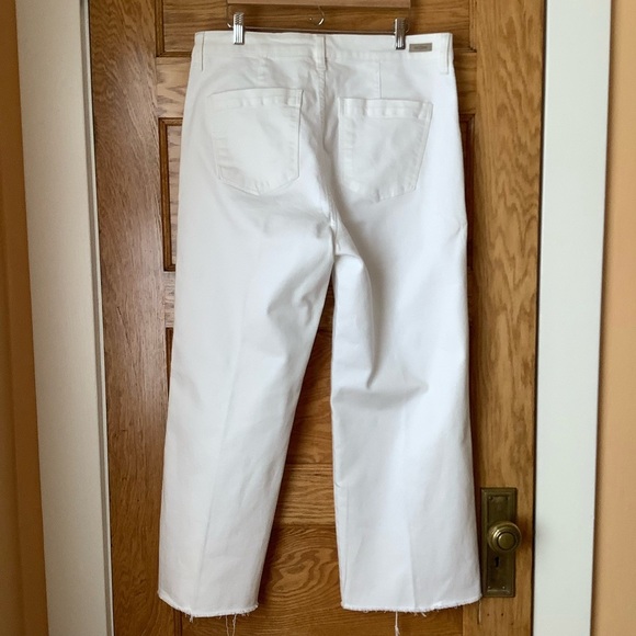 LIVERPOOL Stride High Rise Wide Leg Bone White Size 12 - Picture 3 of 16